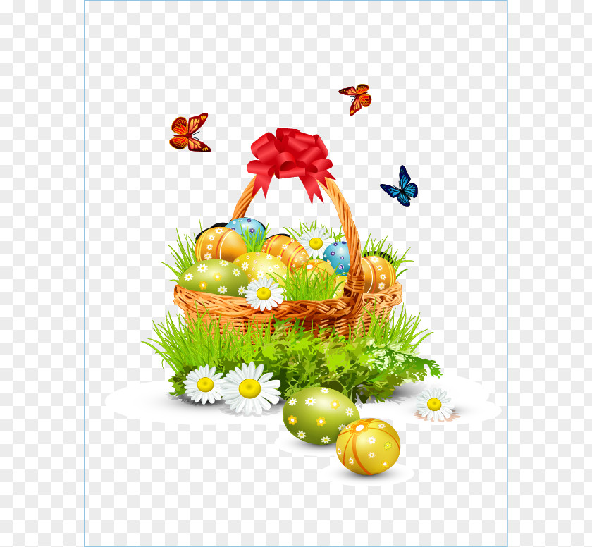 Easter Egg Basket Creative Bunny Clip Art PNG