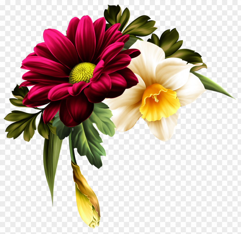 Flower Bouquet Floral Design Invitation PNG