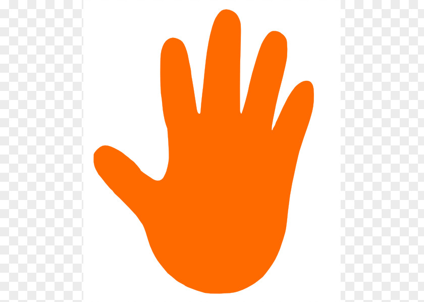 Orange Hand Cliparts Clip Art PNG