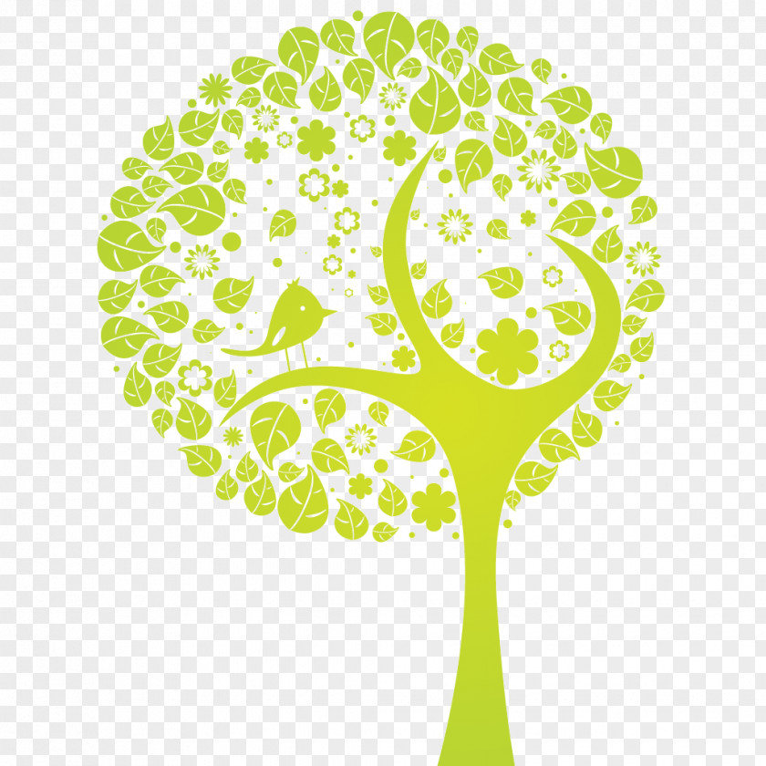 Tree Wall Decal Sticker Decorative Arts Vector Graphics PNG