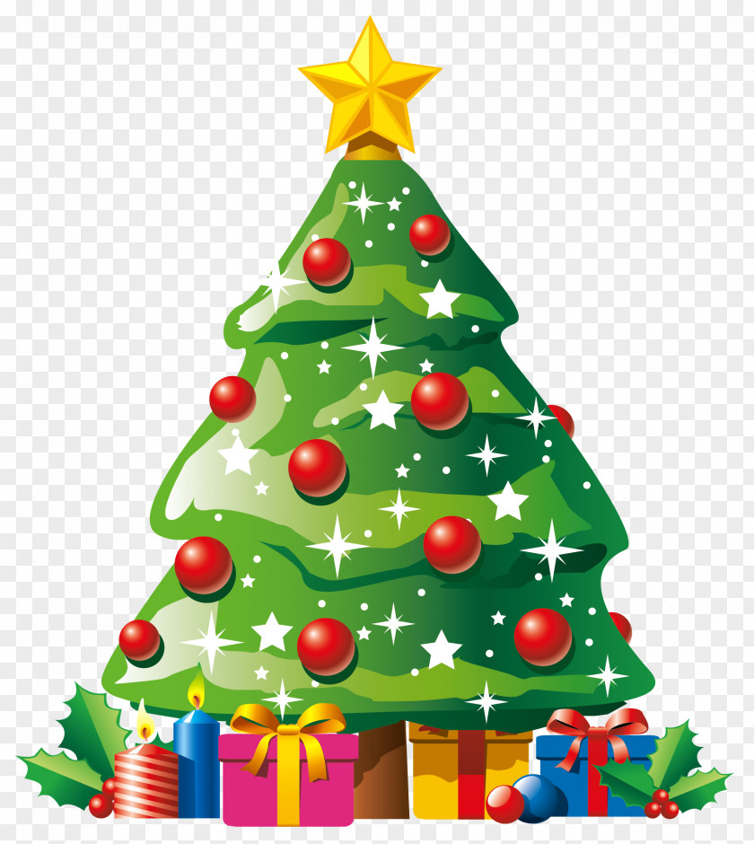 Xmas Tree Cliparts Santa Claus Gift Christmas Clip Art PNG