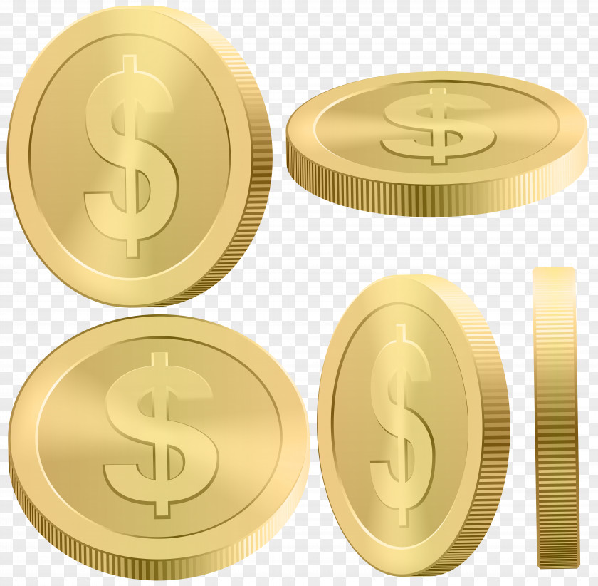 Coin Flying Clip Art PNG