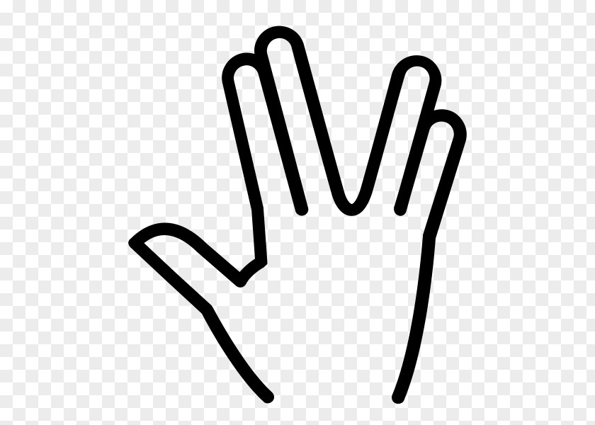 Logo Coloring Book Vulcan Salute Thumb Transparency PNG