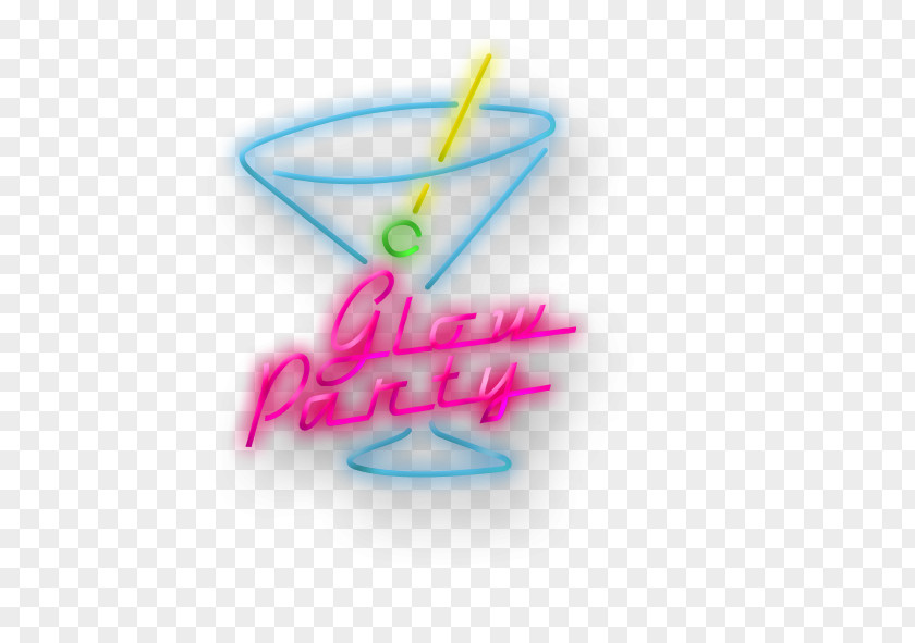 Neon Cocktail Bar Lighting Drink PNG