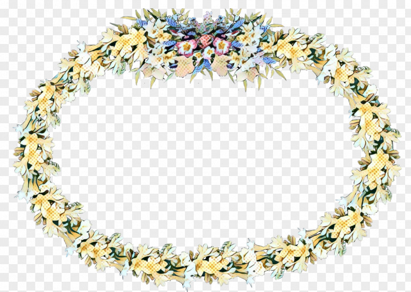 Lei Body Jewelry Yellow Background PNG