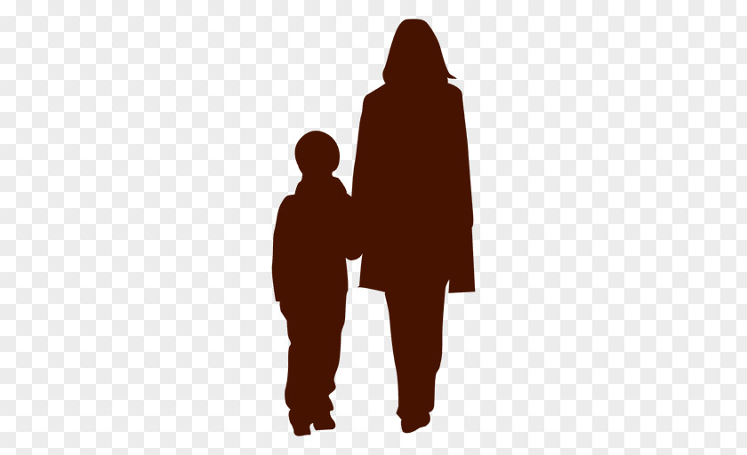 Mam Silhouette Family Son PNG