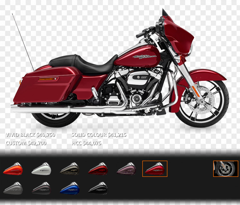 Motorcycle Cruiser Harley-Davidson Street Glide PNG