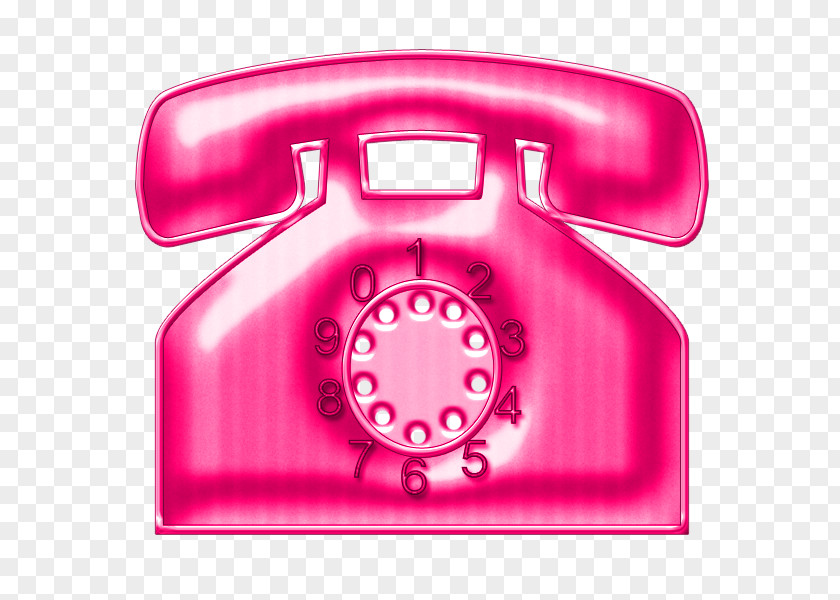 Pink Telephone Image Home & Business Phones Drawing PNG