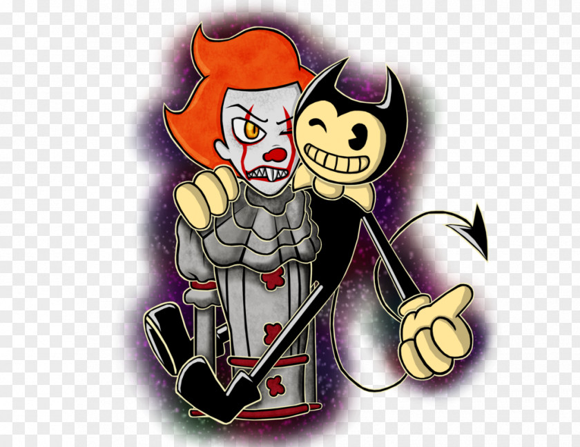 Dancing Clown It Bendy And The Ink Machine Horror Demon PNG