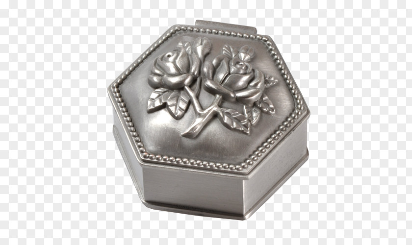 Hexagon Award Holder Silver Keepsake Box Engraving Casket PNG