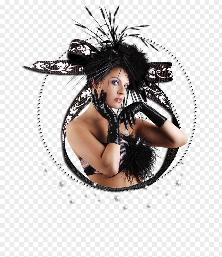 Xardas Black Hair Headgear PNG