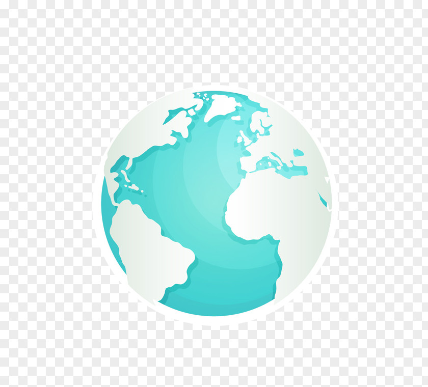 Blue Earth Globe Poster PNG