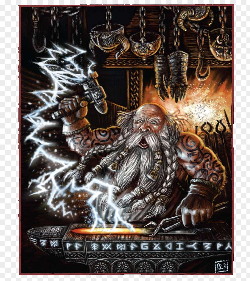 Dwarf Art Blacksmith Sif Image PNG