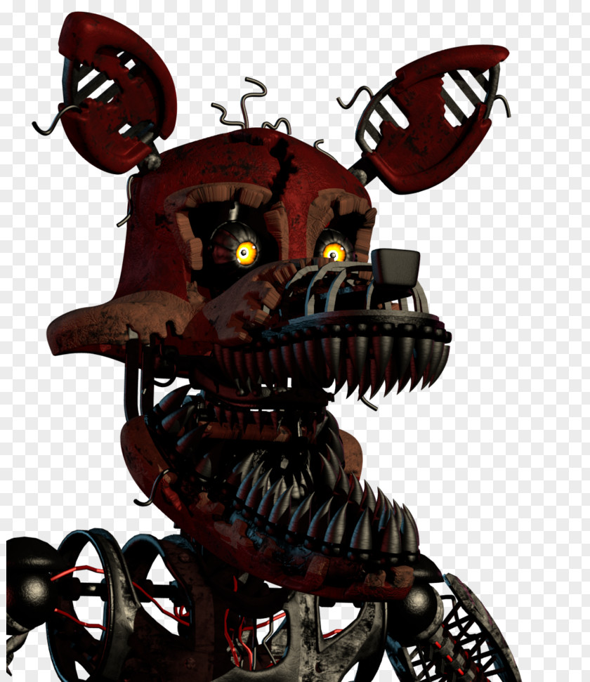 Nightmare Foxy Five Nights At Freddy's 4 Jump Scare PNG