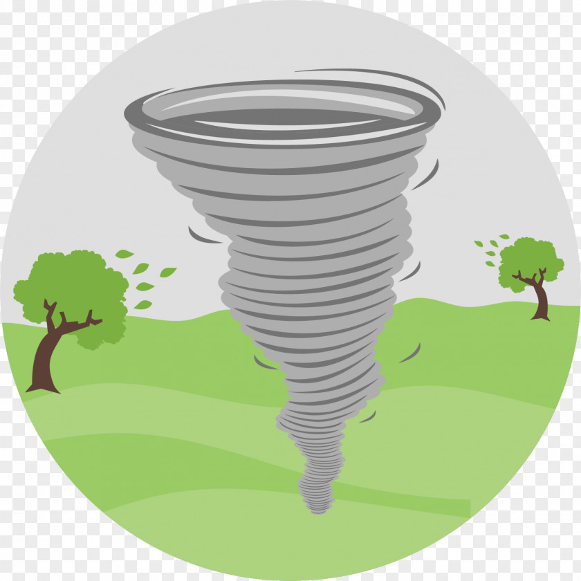 Tornado Cartoon Icon PNG