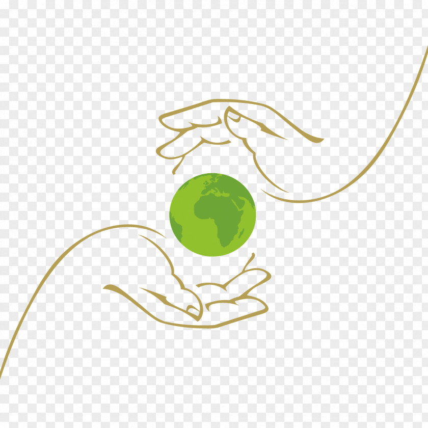 Creative Hands Care Of The Earth Euclidean Vector Hand PNG