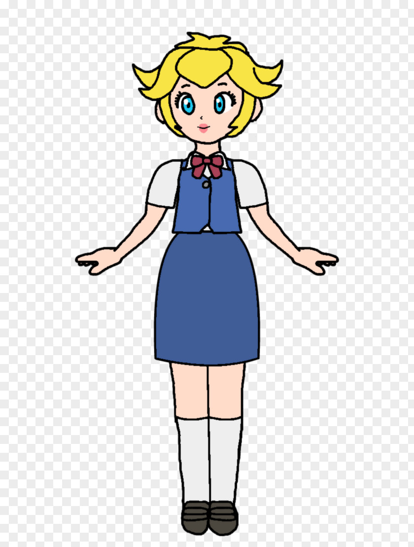 School Uniform Princess Peach Elsa Anna Dress PNG