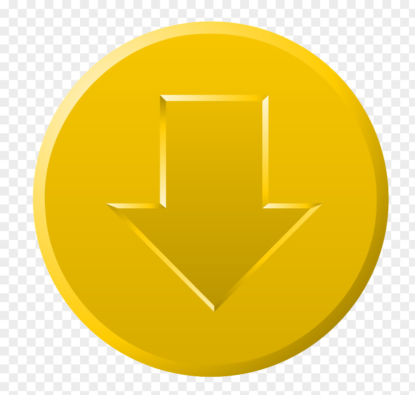 Simple Android Download Button Icon PNG