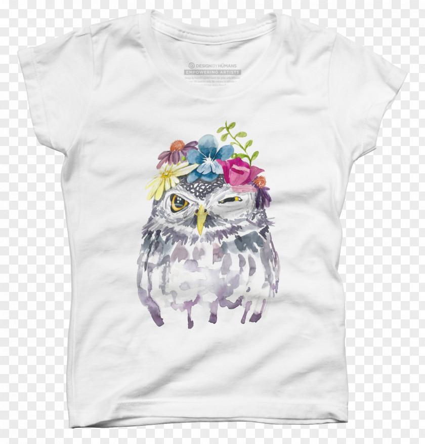 T-shirt Owl Watercolor Painting PNG