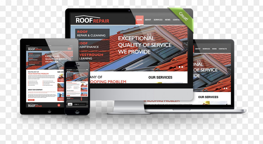 Web Design Responsive Development Template PNG