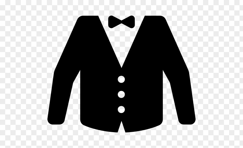 Bow Tie Suit Black PNG