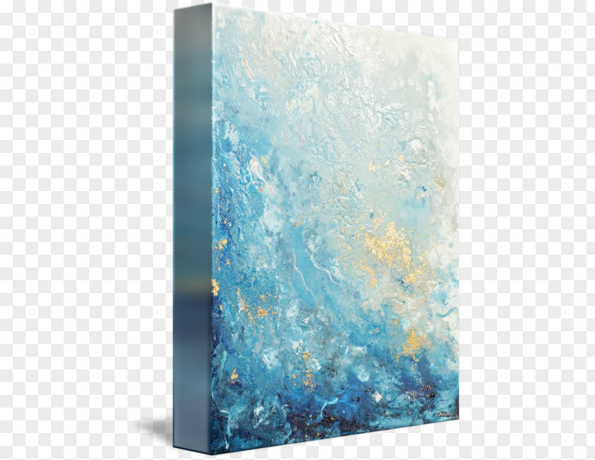 Drift Away Painting Canvas Print Gallery Wrap Abstract Art PNG