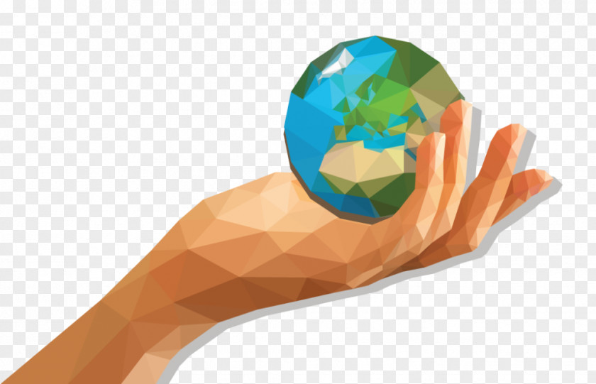 Earth Day Hand Stock Photography Polygon Index Finger PNG
