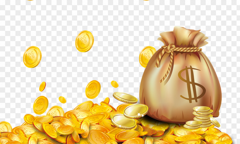 Gold Heap Coin Money PNG