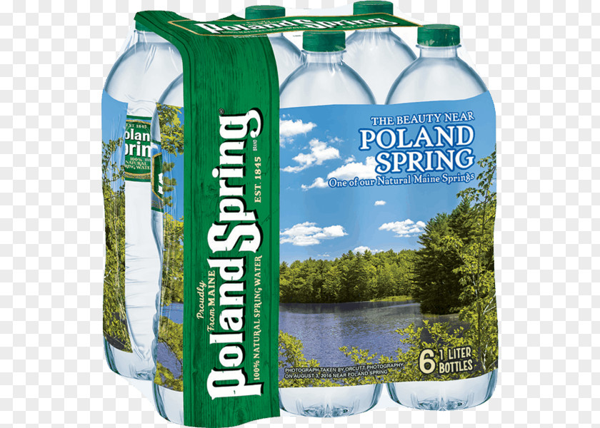 Iced Coffee Walmart Plastic Bottle Mineral Water Bottled Poland Spring PNG