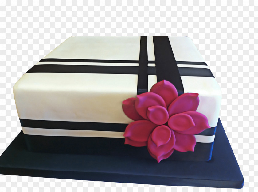 Magenta Plant Birthday Cake PNG