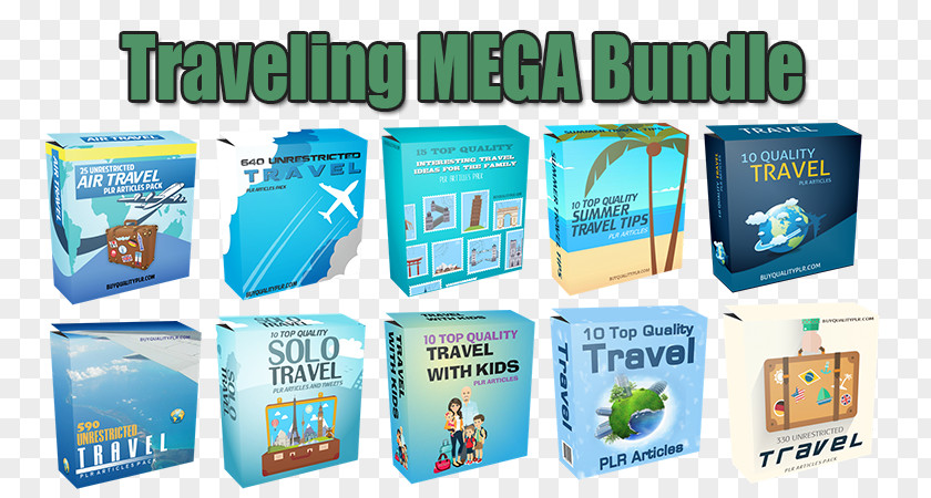 Mega Bundle Private Label Rights Travel Product Marketing Reseller PNG