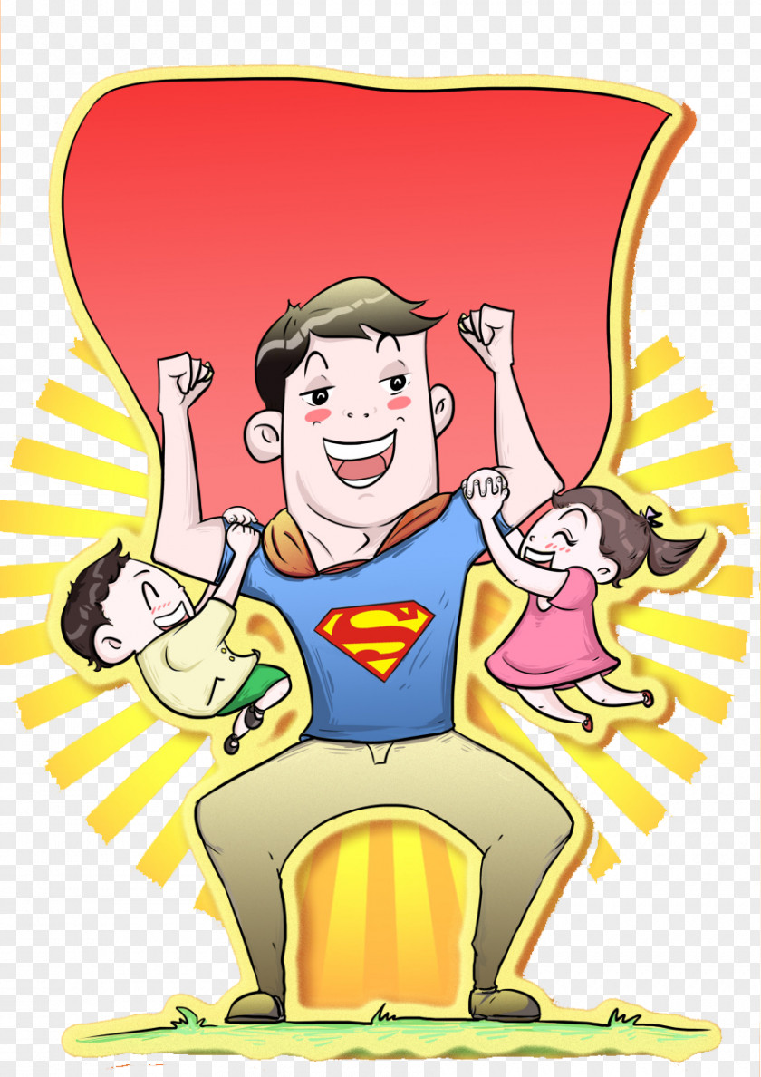 Superman Daddy Clark Kent Father Illustration PNG