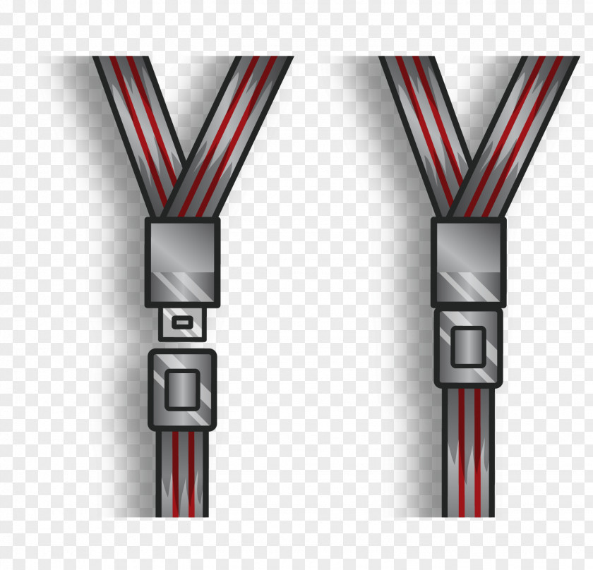 Vector Seat Belt Buckle Car PNG