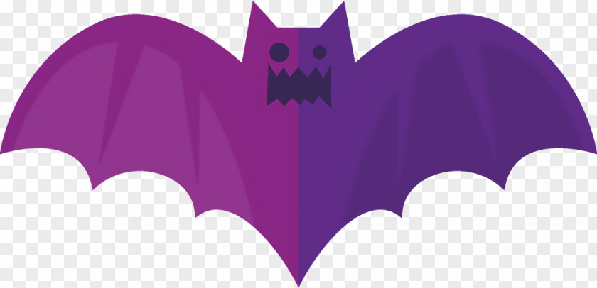 Wing Magenta Bat Halloween PNG