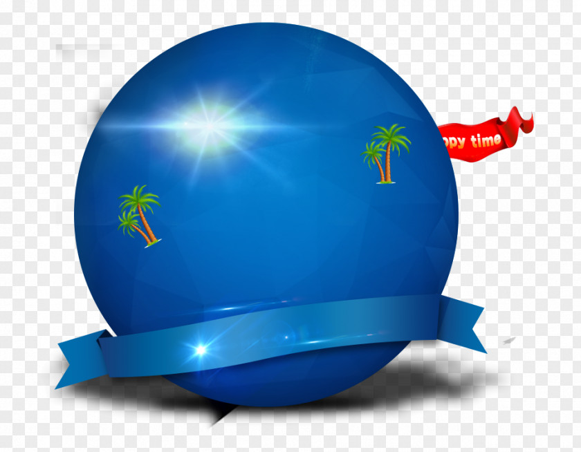 Blue Earth Sphere Computer File PNG