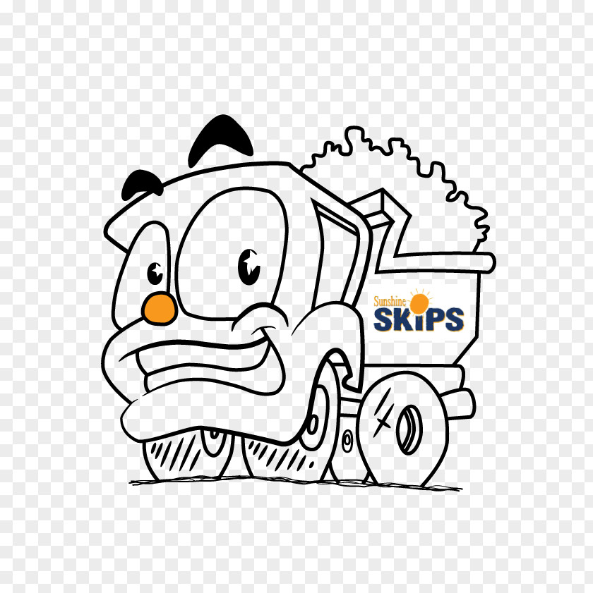 Cartoon Truck Car Pickup Skip Clip Art PNG