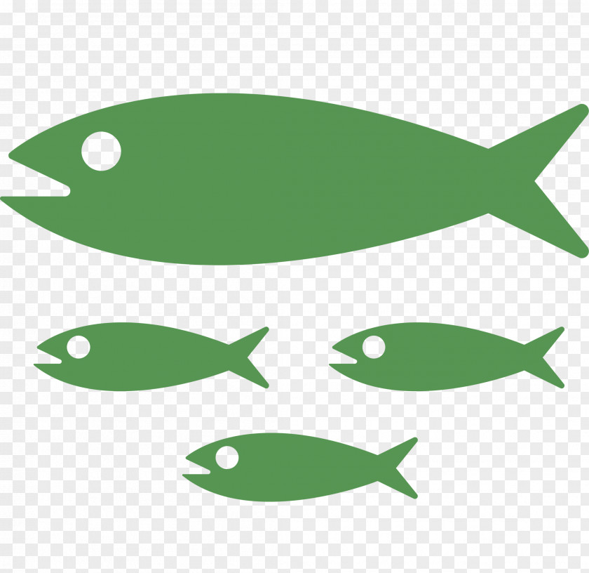 Fin Green Fish Cartoon PNG