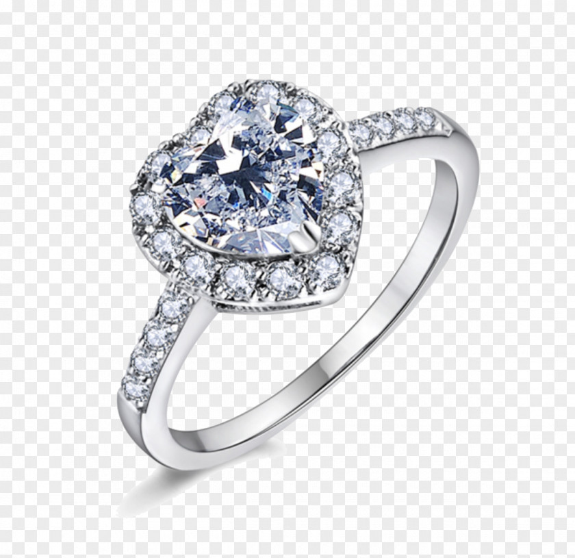 Heart Ring Photos Engagement Wedding Platinum Diamond PNG