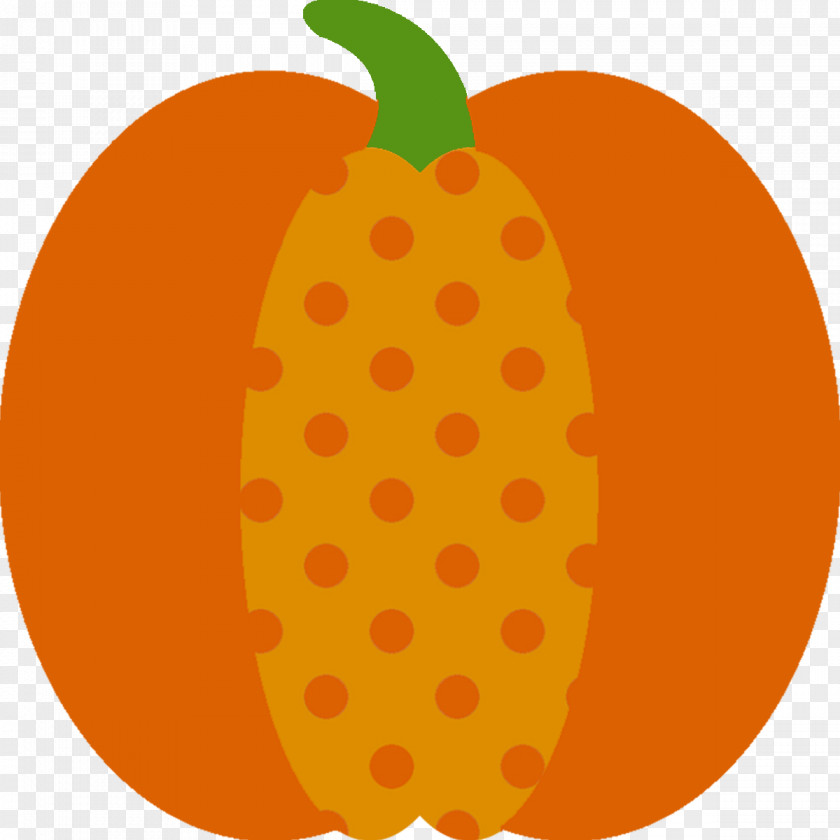 Polka Dot Pumpkin Pie Autumn Clip Art PNG