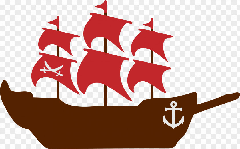Ship Jolly Roger Piracy Vector Graphics Image PNG