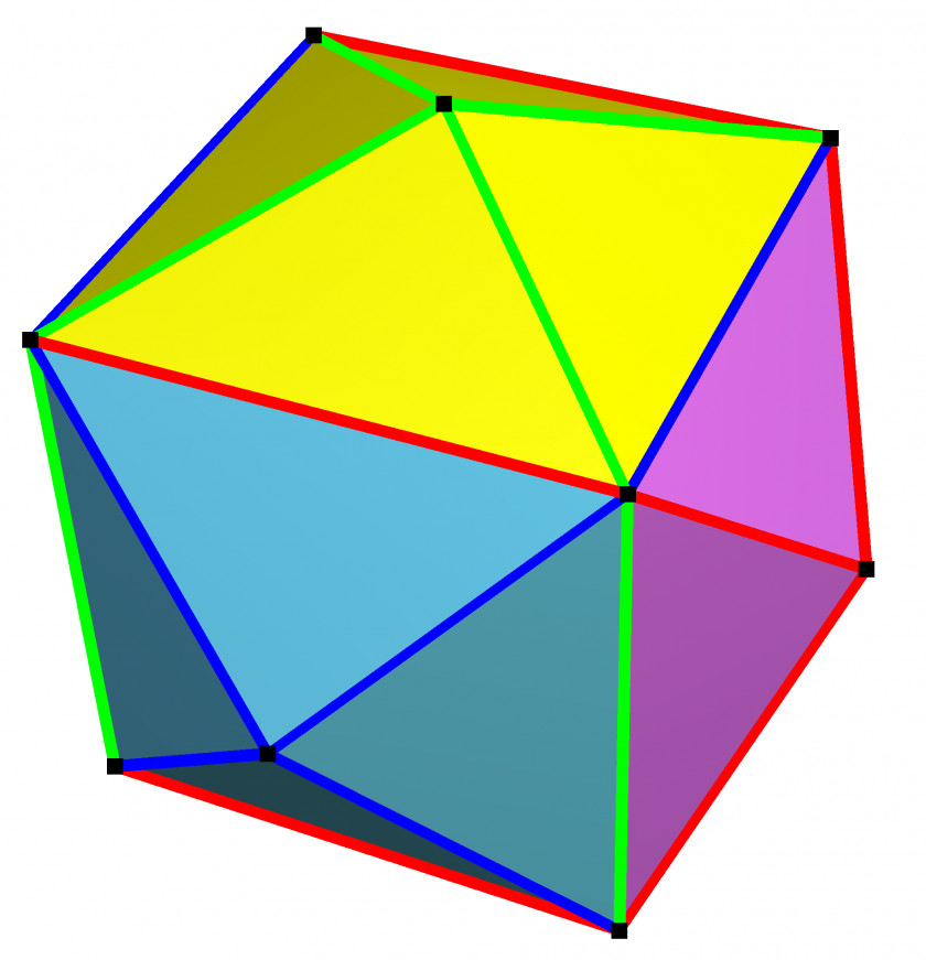 Triangle Tetrakis Hexahedron Catalan Solid Geometry PNG