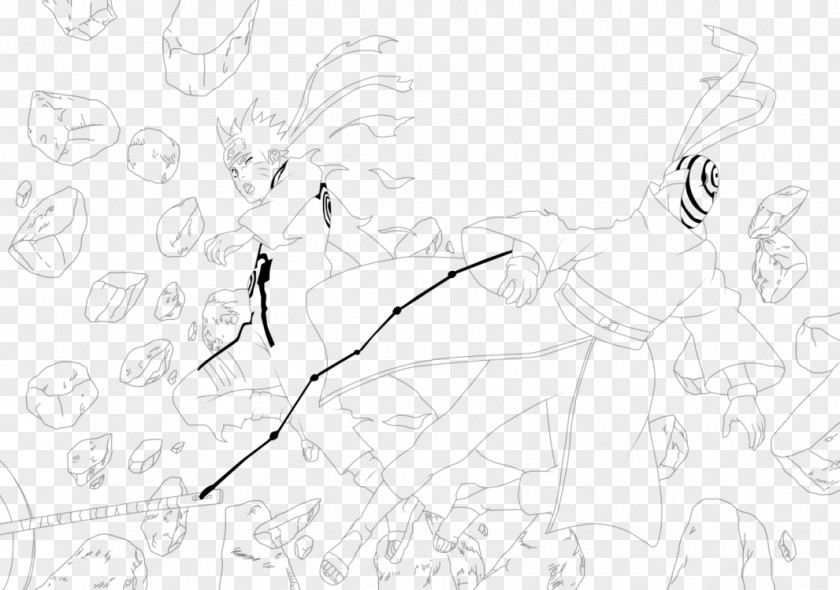Lineart Naruto Line Art Drawing Sketch PNG