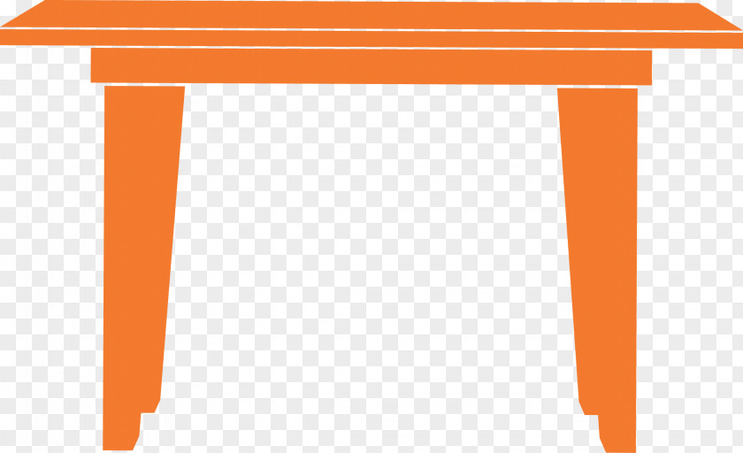 Orange Cartoon Table Angle Area Pattern PNG