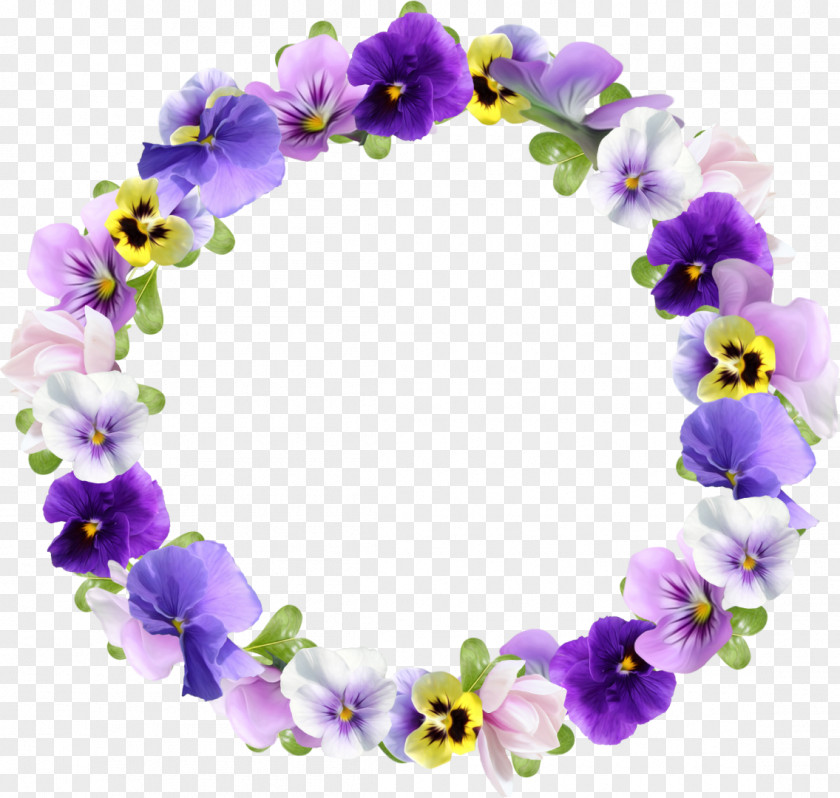 Violet Flower Picture Frames Best Borders Clip Art PNG