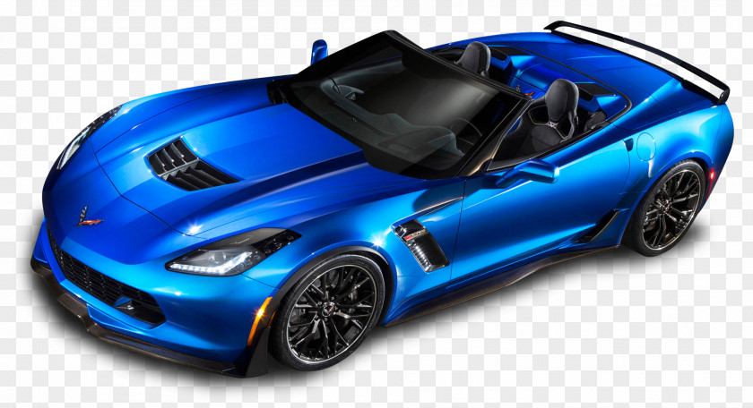 Blue Chevrolet Corvette Z06 Top View Car 2015 Stingray New York International Auto Show PNG