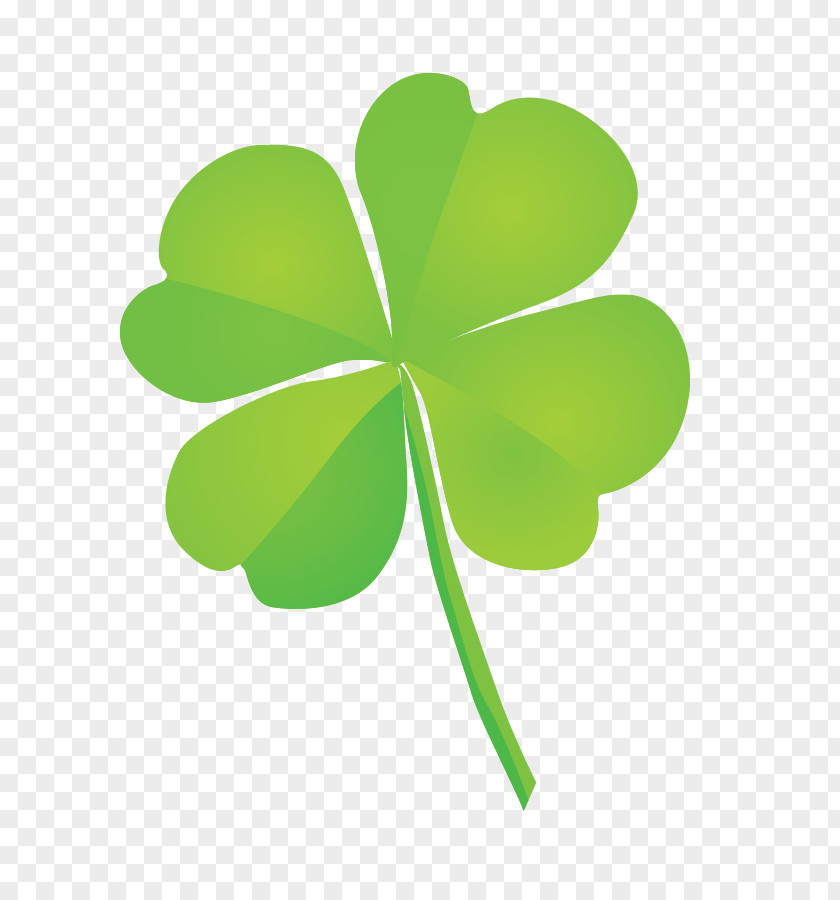 Green Clover Four-leaf PNG