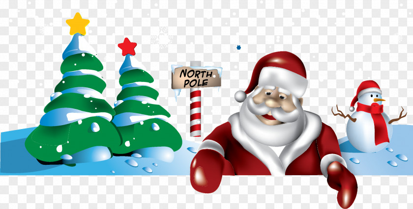 Noel Christmas Tree Santa Claus Holiday Clip Art PNG