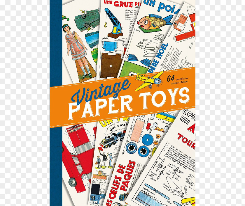 Toy Books Vintage Paper Toys: 64 Models To Make At Home Amazon.com PNG