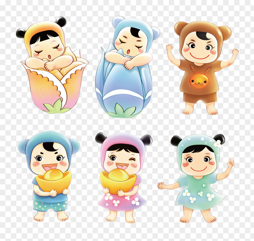 Cartoon Kids Child Poster Illustration PNG