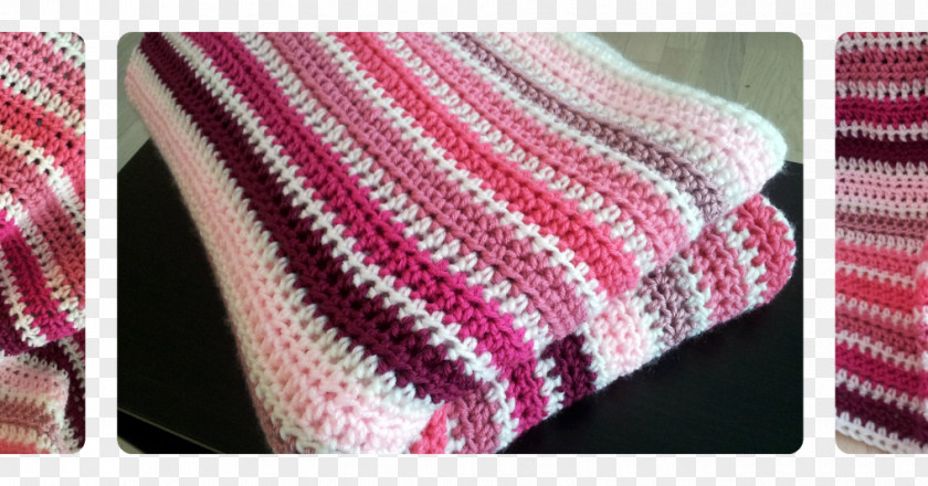 Pink Shading Crochet Stitch Afghan Blanket Pattern PNG